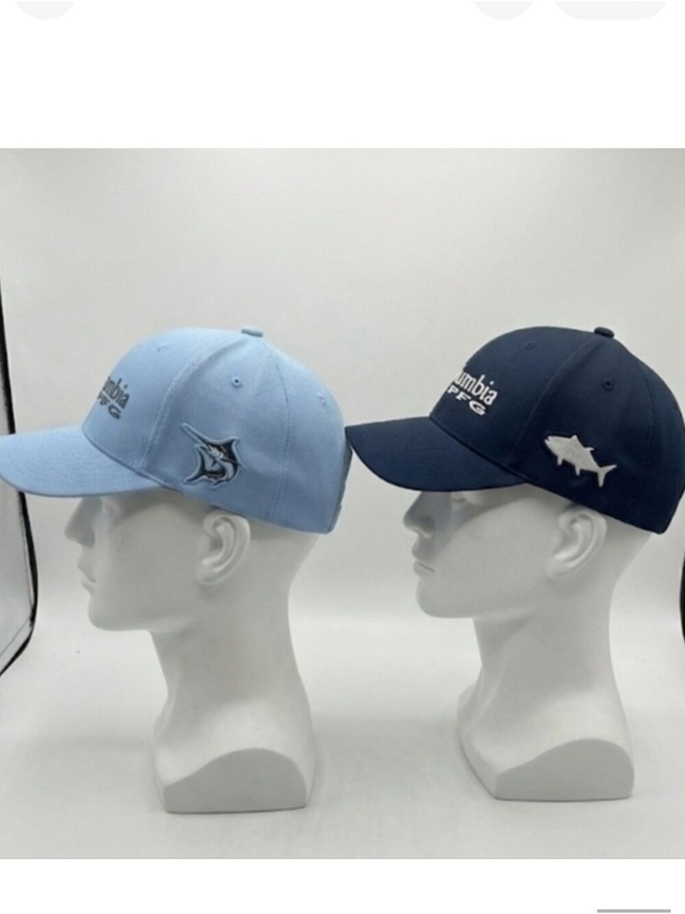 Columbia Men's Two-Tone Blue Caps